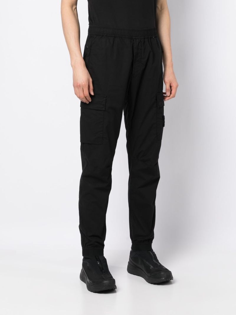 Black 31303 Tapered Cargo Trousers