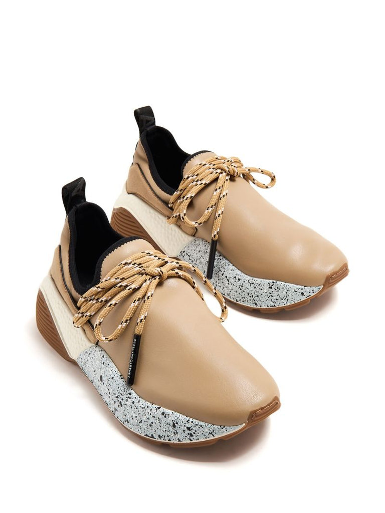 Neutral Eclypse Faux-leather Sneakers