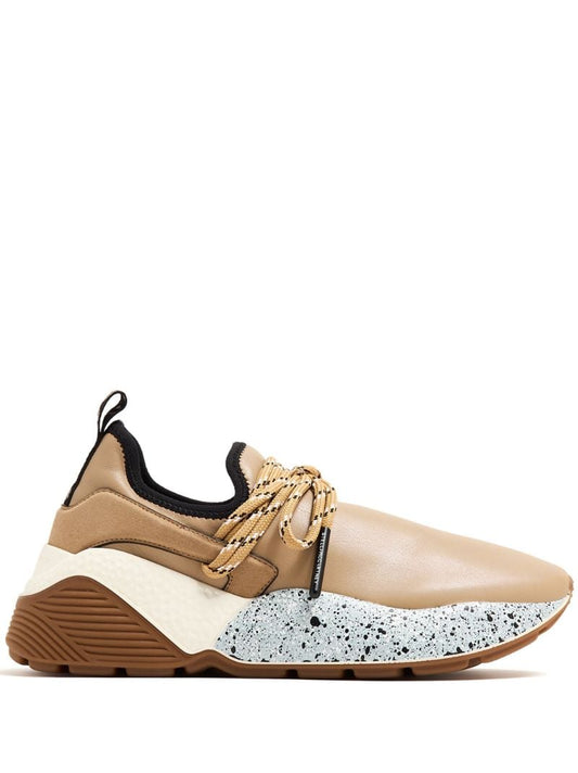 Neutral Eclypse Faux-leather Sneakers