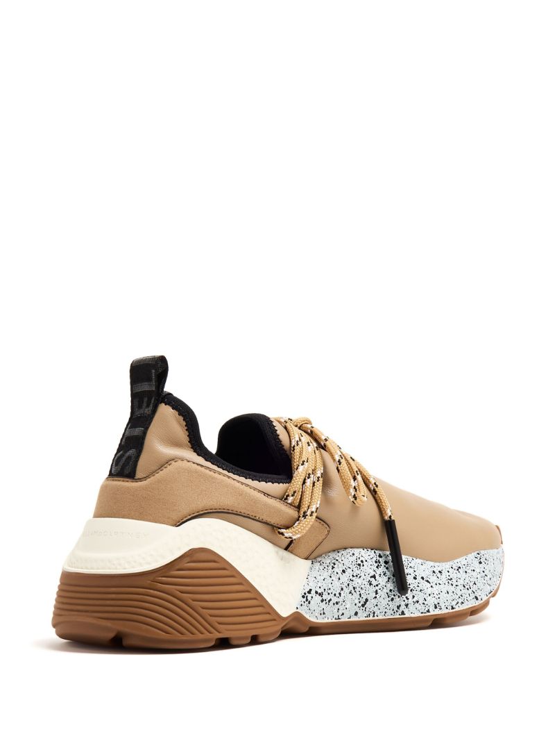 Neutral Eclypse Faux-leather Sneakers