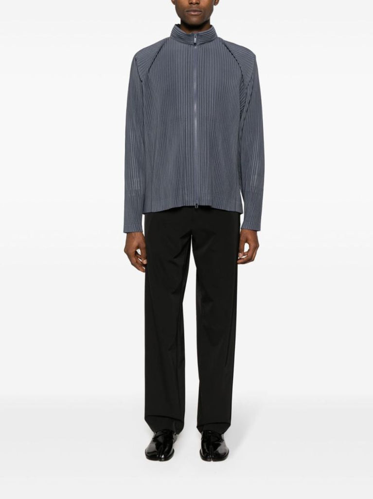 Black High Waist Straight-leg Trousers