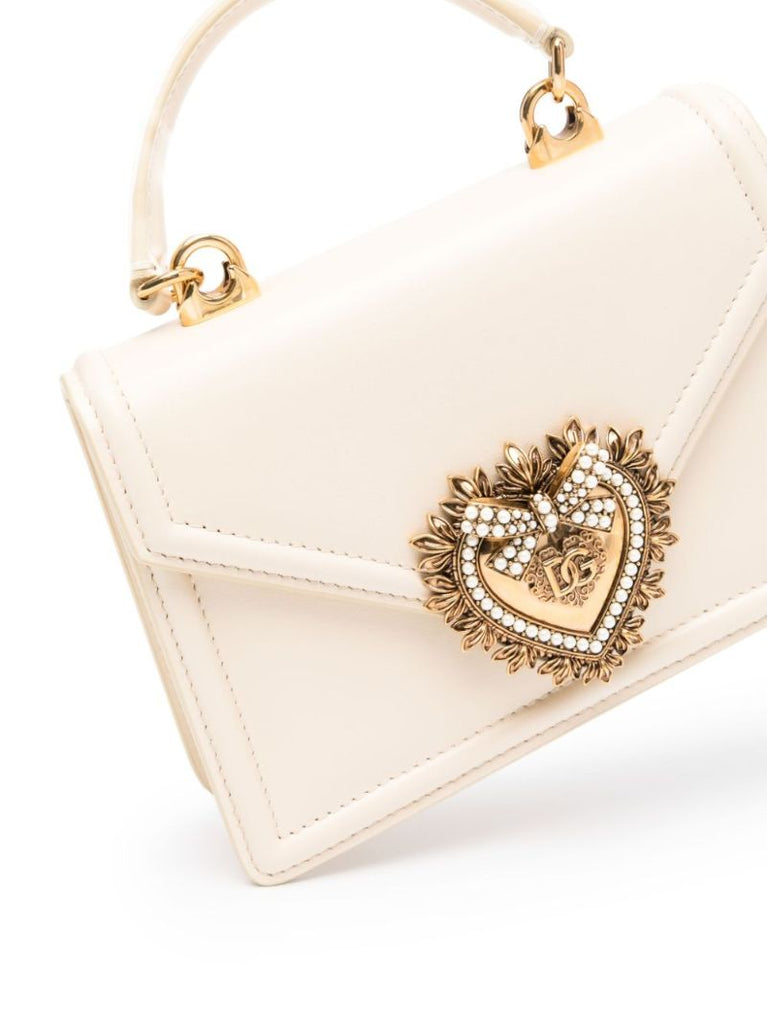Neutral Devotion Small Leather Top-handle Bag