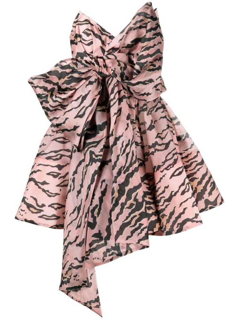 Pink Matchmaker Oversize-bow Mini Dress