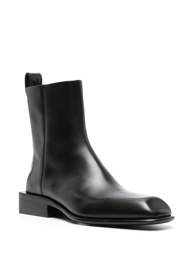 Black Throttle 35 Leather Boots