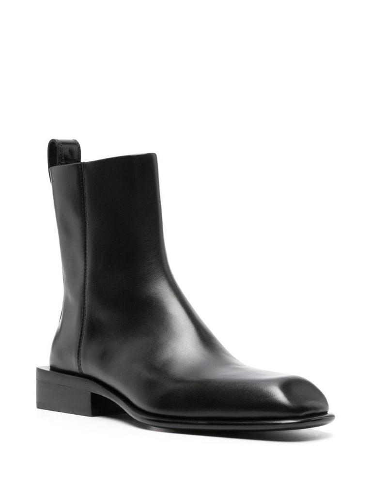 Black Throttle 35 Leather Boots