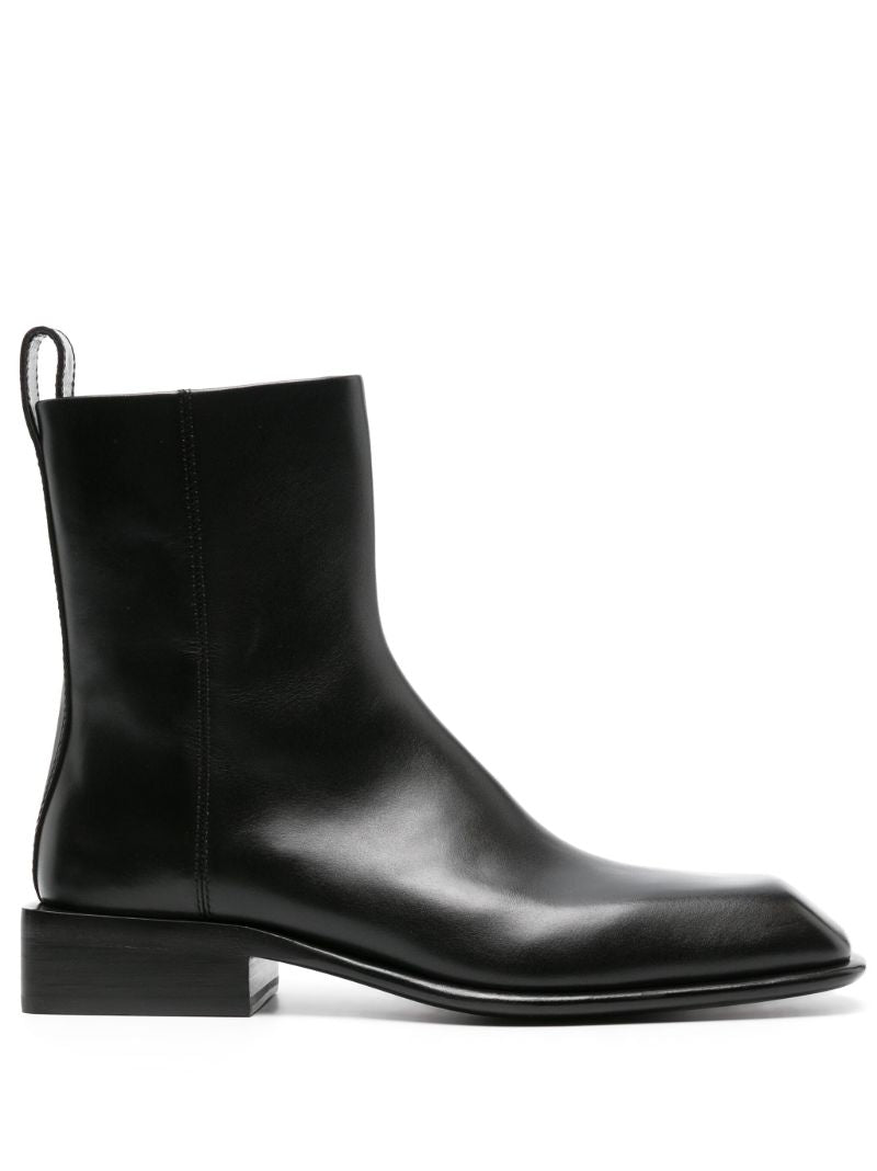 Black Throttle 35 Leather Boots