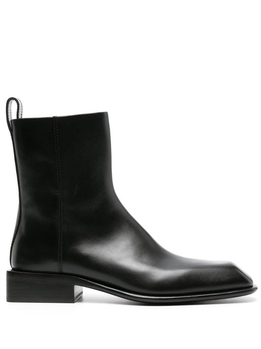 Black Throttle 35 Leather Boots
