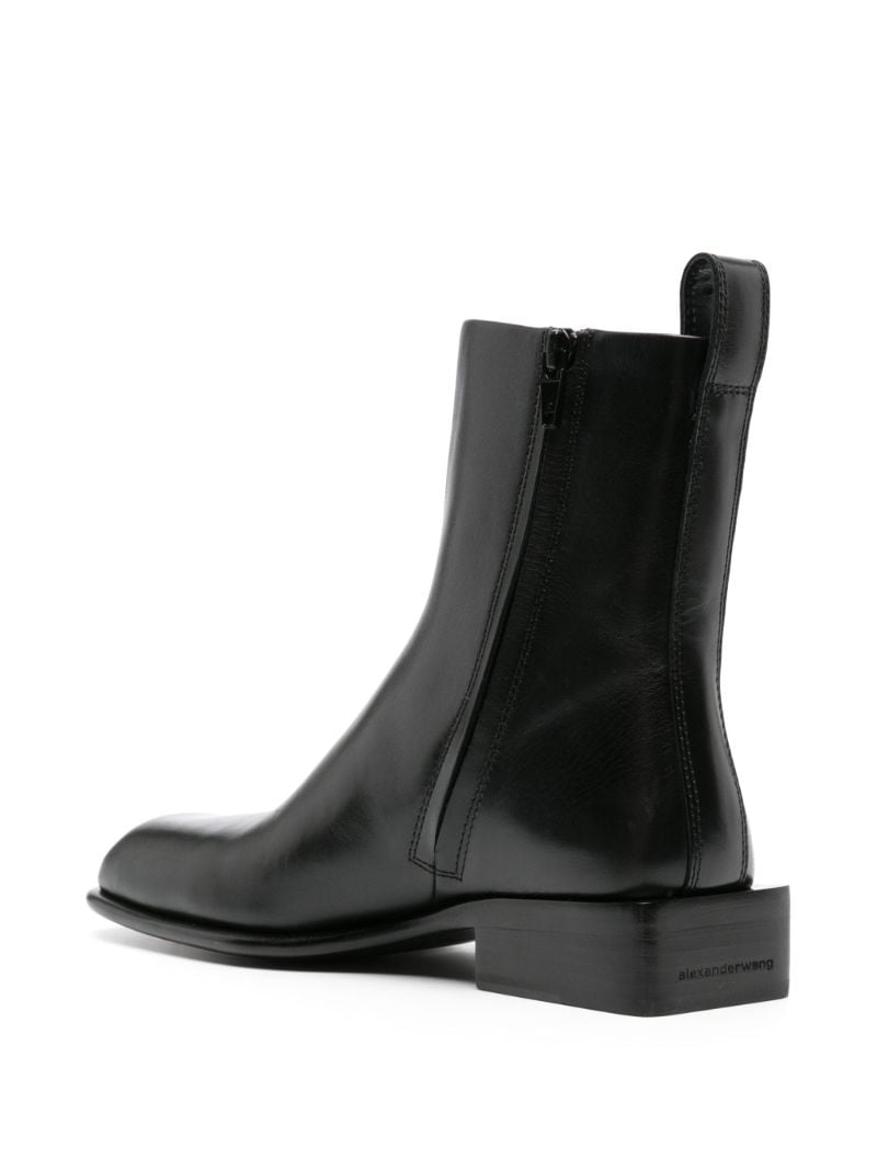 Black Throttle 35 Leather Boots