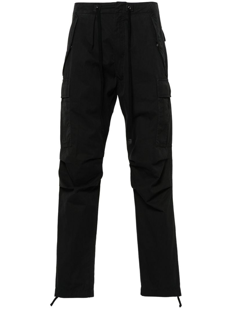 Black Straight-leg Cargo Trousers