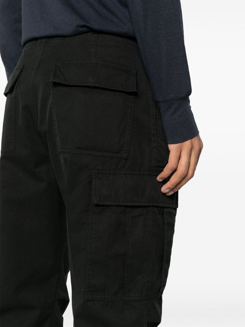 Black Straight-leg Cargo Trousers