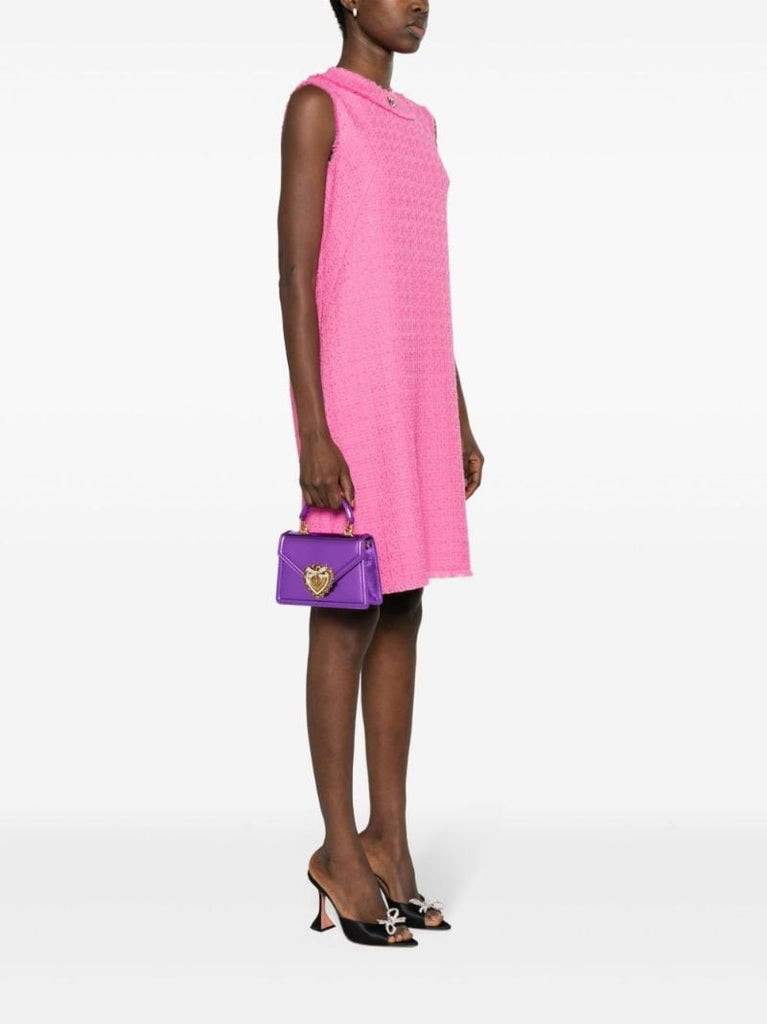 Purple Devotion Small Leather Top-handle Bag