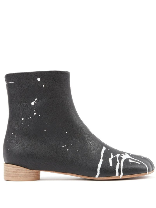 Black Anatomic Leather Ankle Boots
