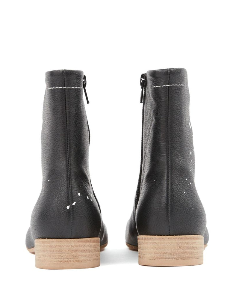 Black Anatomic Leather Ankle Boots