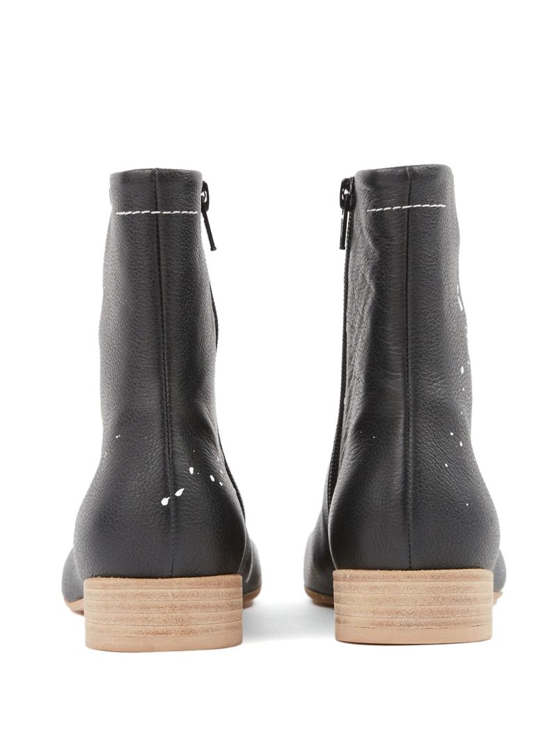 Black Anatomic Leather Ankle Boots