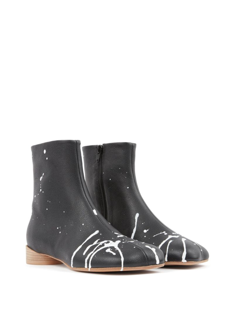 Black Anatomic Leather Ankle Boots