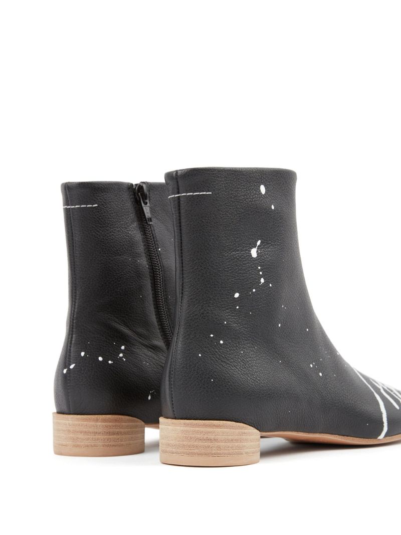 Black Anatomic Leather Ankle Boots