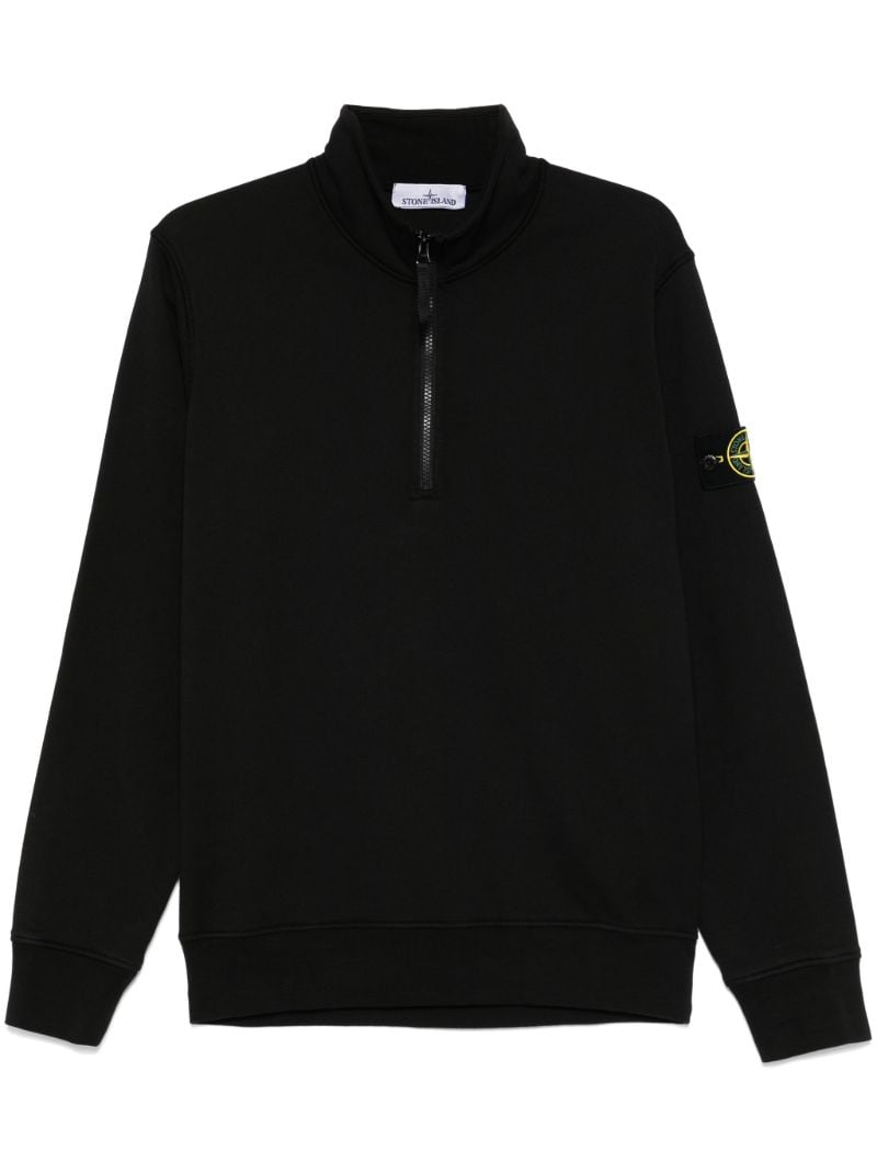 Black Compass-patch Sweatshirt