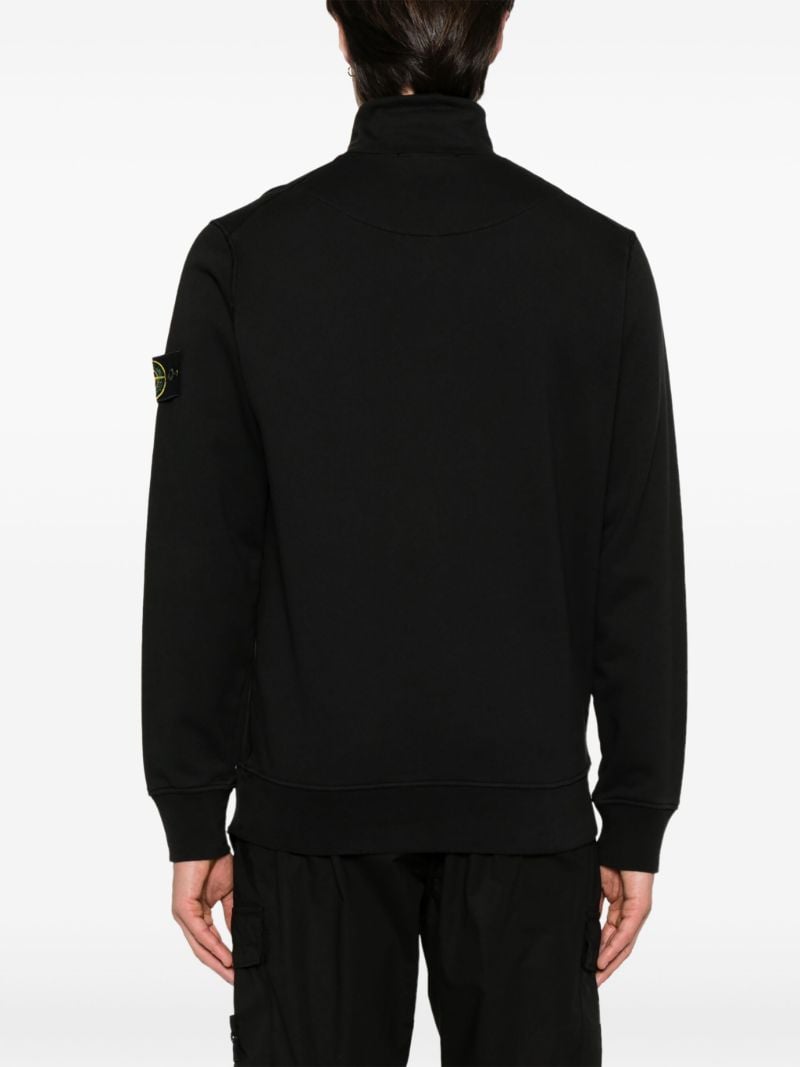 Black Compass-patch Sweatshirt