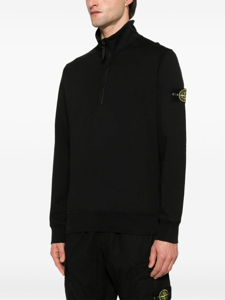 Black Compass-patch Sweatshirt