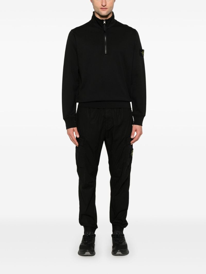 Black Compass-patch Sweatshirt