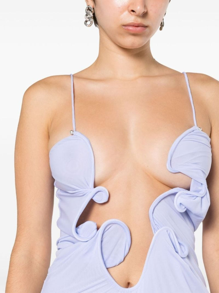 Blue Molded Venus Sculpted Gown