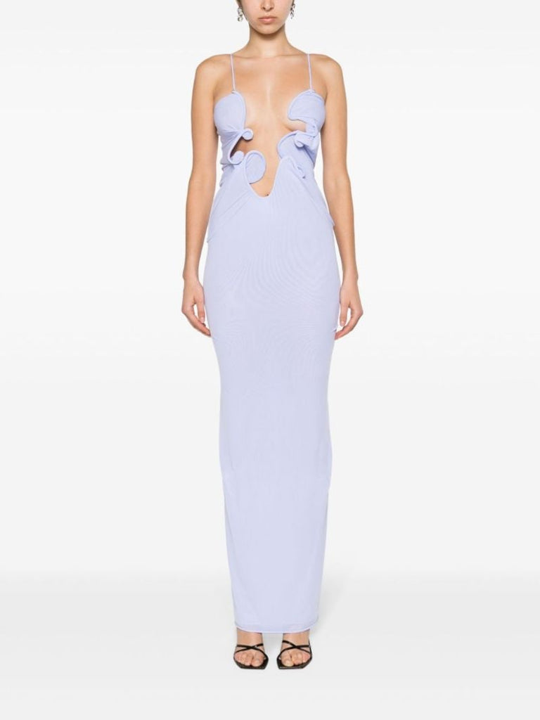 Blue Molded Venus Sculpted Gown