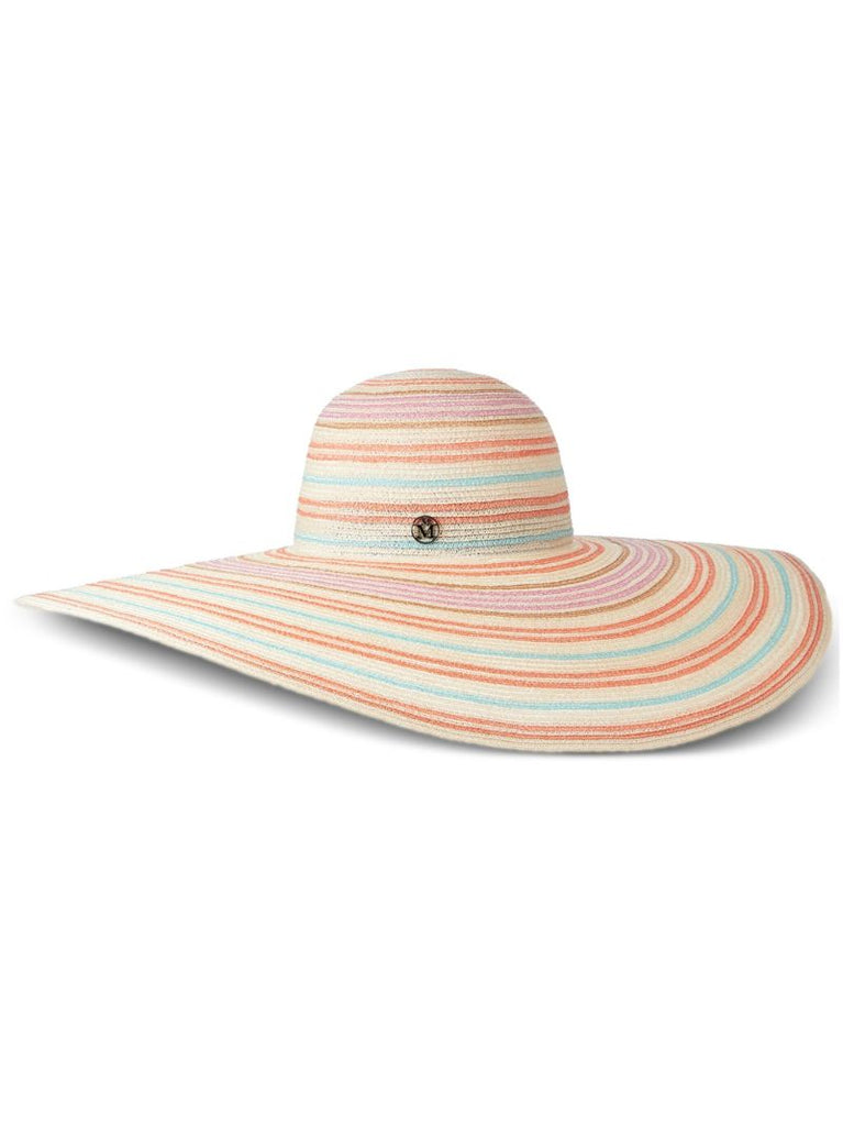 Multicolour Blanche Striped Fedora Hat