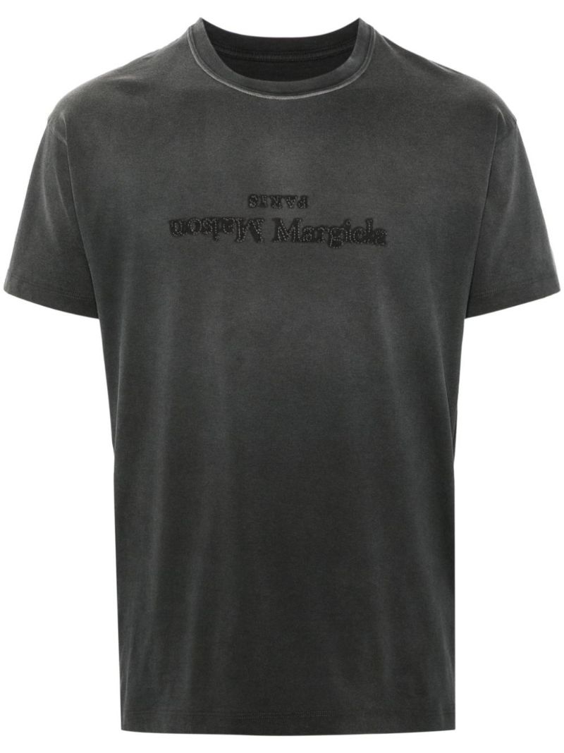 Grey Reverse Cotton T-shirt