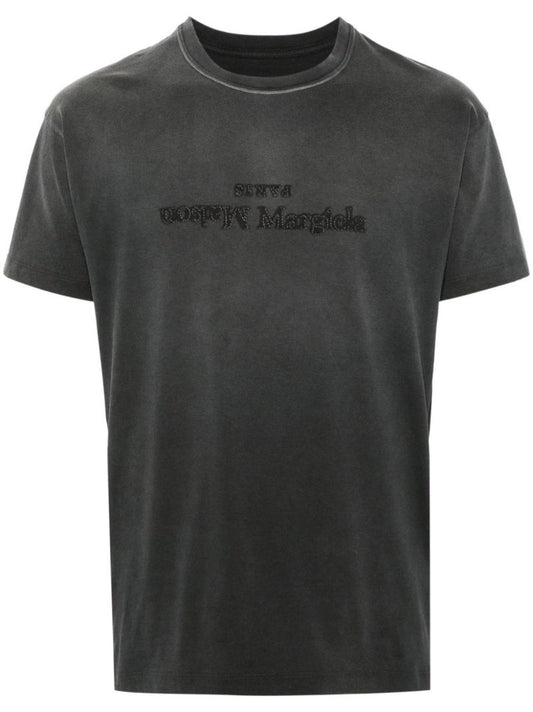 Grey Reverse Cotton T-shirt