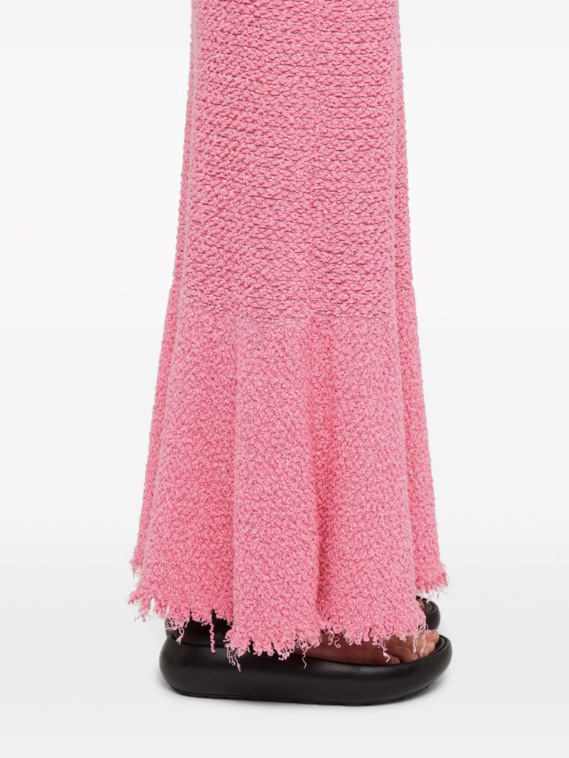 Pink Embroidered Sleeveless Maxi Dress
