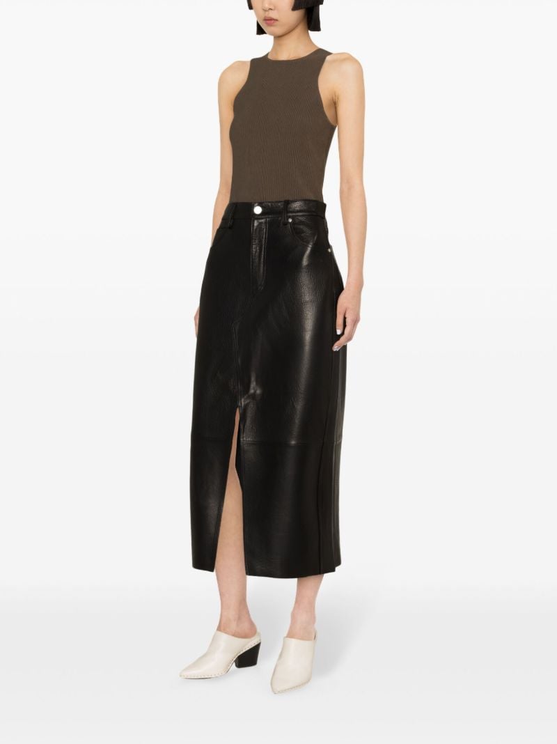 Black the Leather Midaxi Skirt