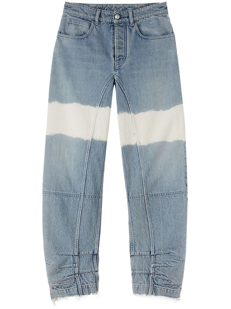 Colour-block Tapered Jeans