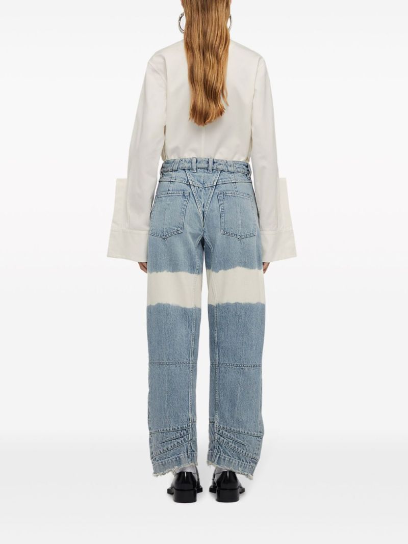 Colour-block Tapered Jeans