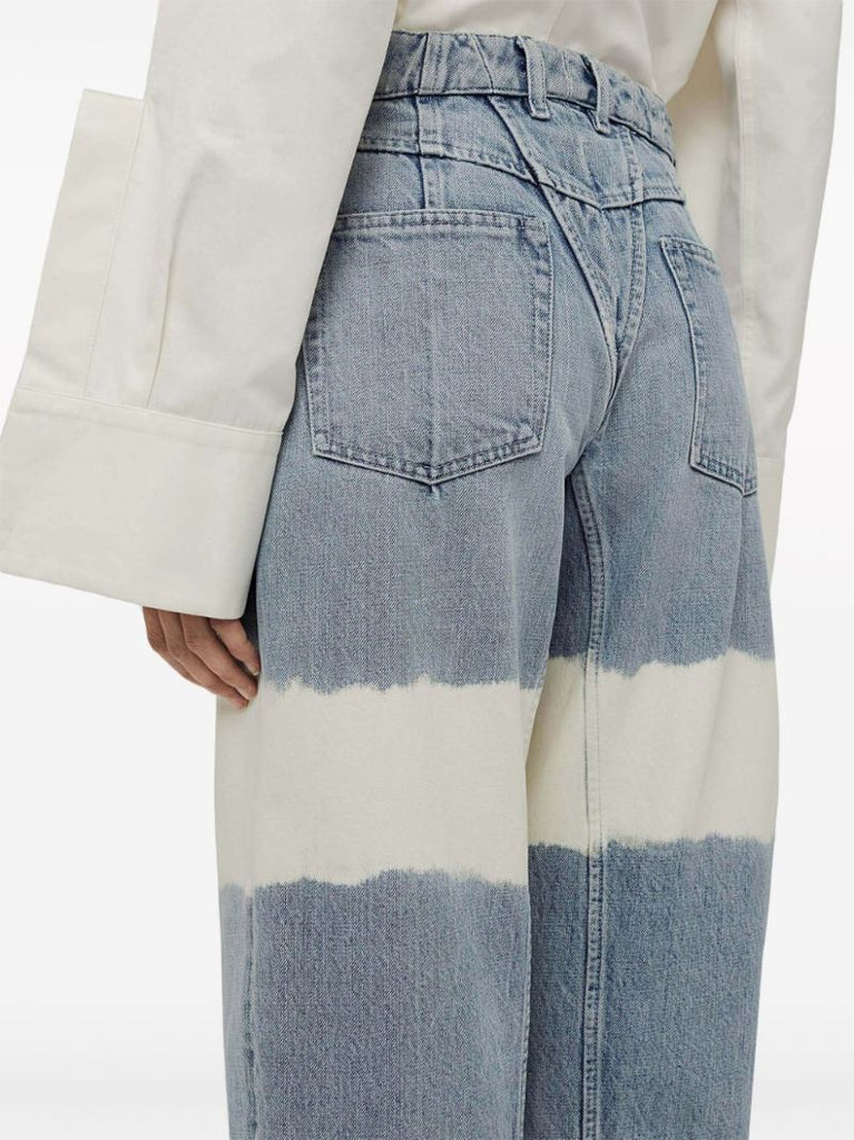 Colour-block Tapered Jeans