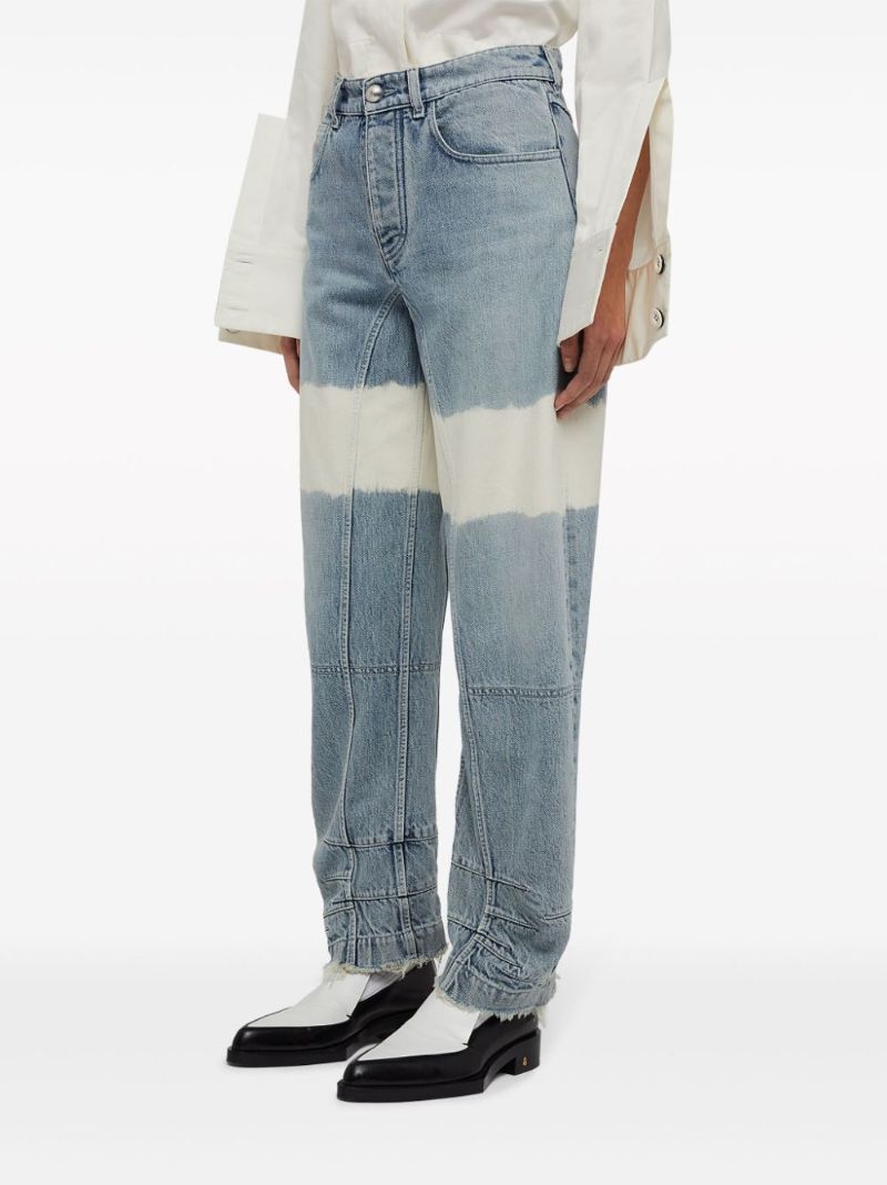 Colour-block Tapered Jeans