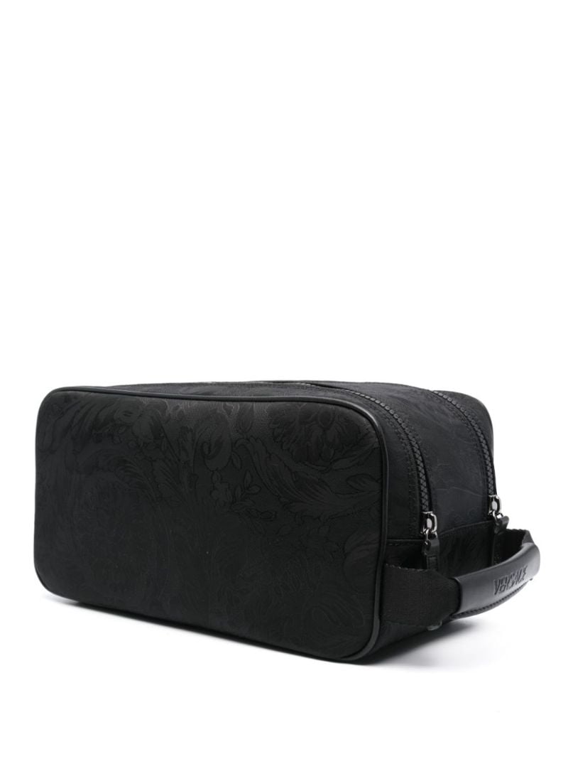 Black Barocco-jacquard Wash Bag
