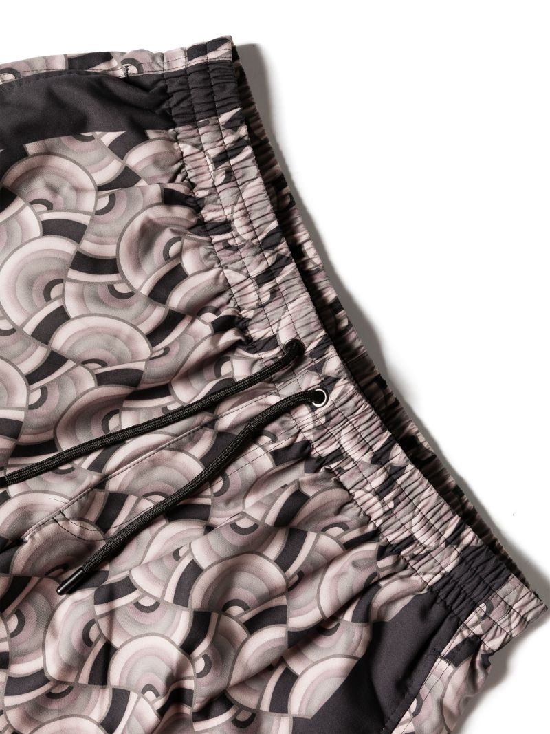 Neutral Pattern-print Swim Shorts