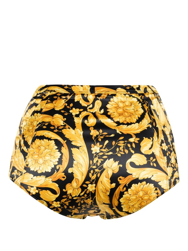 Gold-tone Barocco-print Satin Briefs