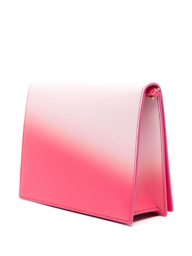 Pink Dg Logo Leather Cross Body Bag