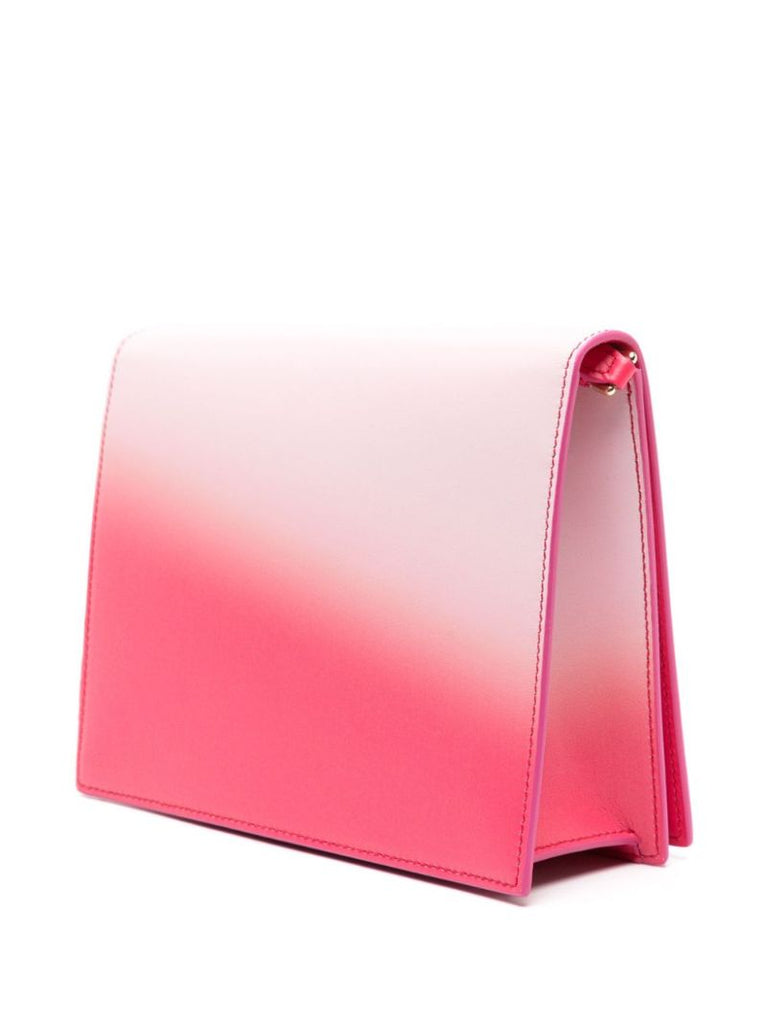Pink Dg Logo Leather Cross Body Bag