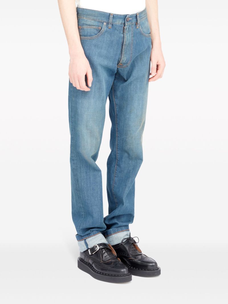 Blue Americana Straight-leg Jeans
