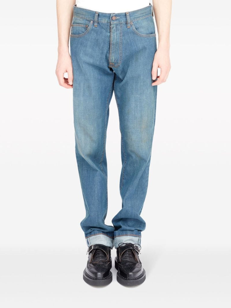 Blue Americana Straight-leg Jeans