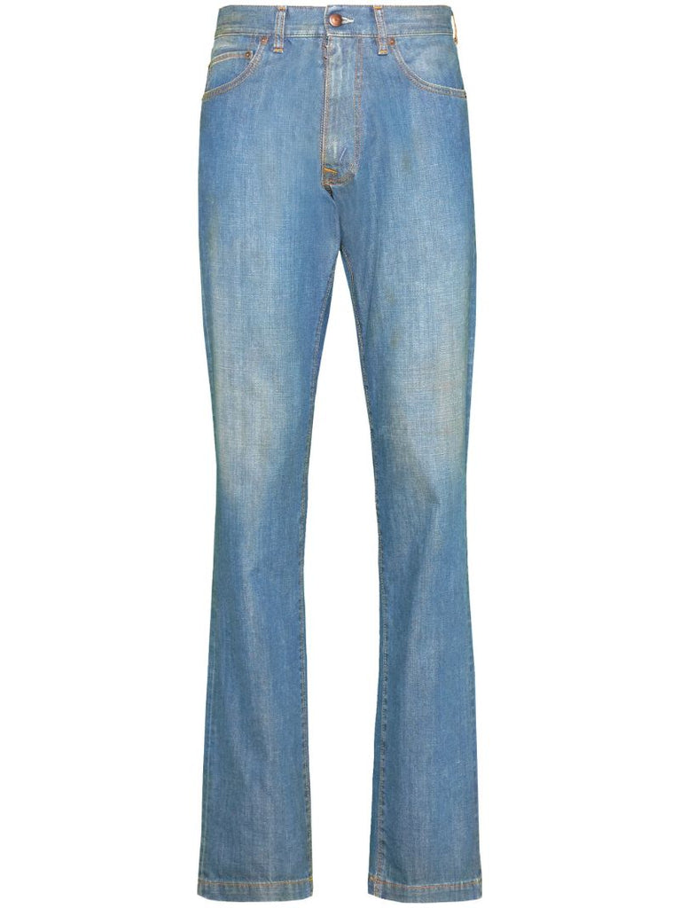 Blue Americana Straight-leg Jeans