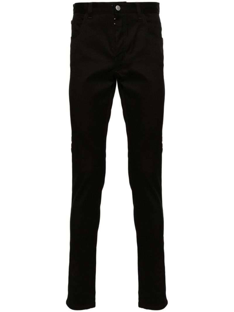 Black Invitation-print Skinny Jeans
