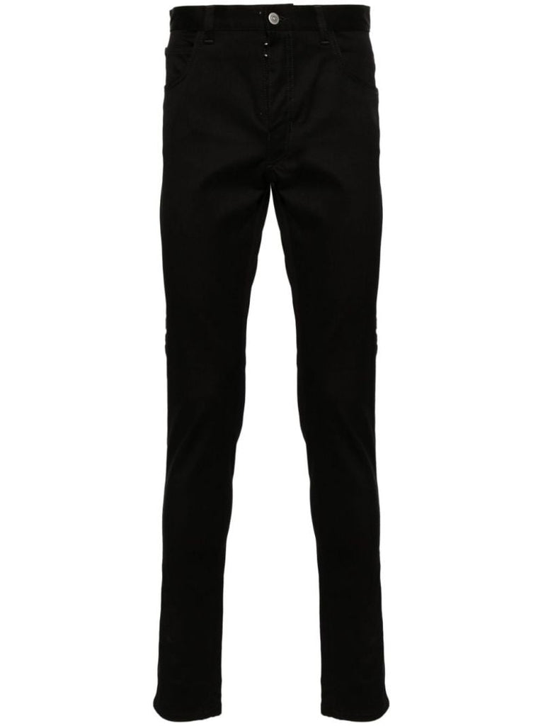Black Invitation-print Skinny Jeans