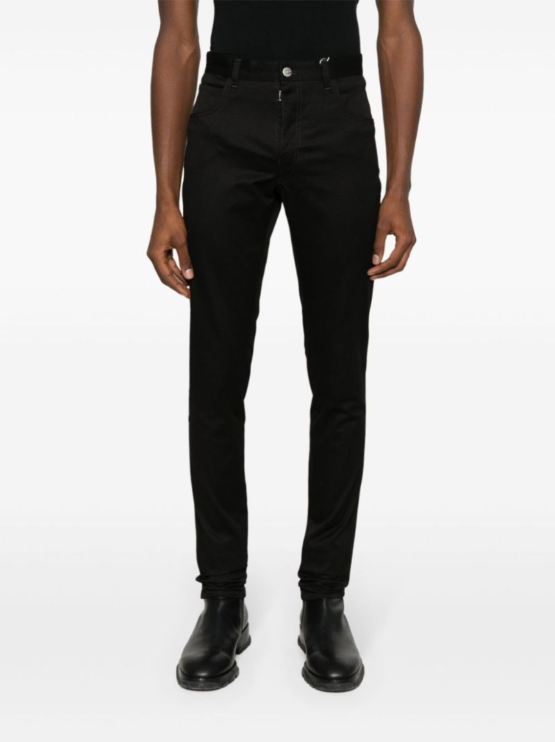 Black Invitation-print Skinny Jeans