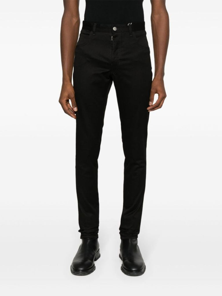 Black Invitation-print Skinny Jeans
