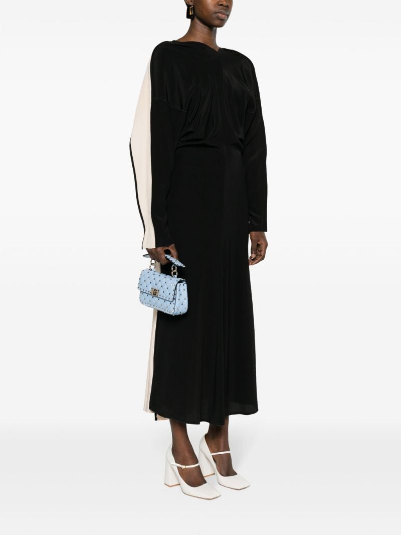 Blue Rockstud Spike Medium Small Shoulder Bag