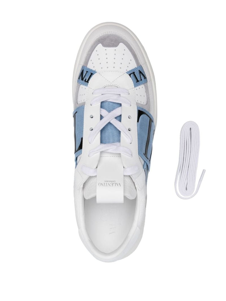 Blue Vl7n Leather Sneakers