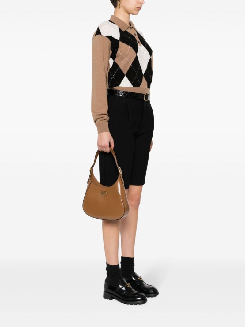 Brown Leather Shoulder Bag